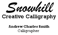 snowhill calligraphy logo